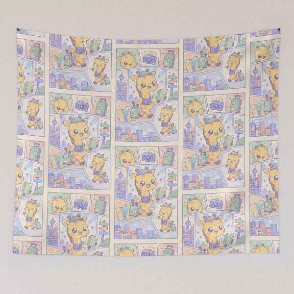 Item preview, Kawaii Giraffe City Tourist designed and sold by Gift Phrase Studio.