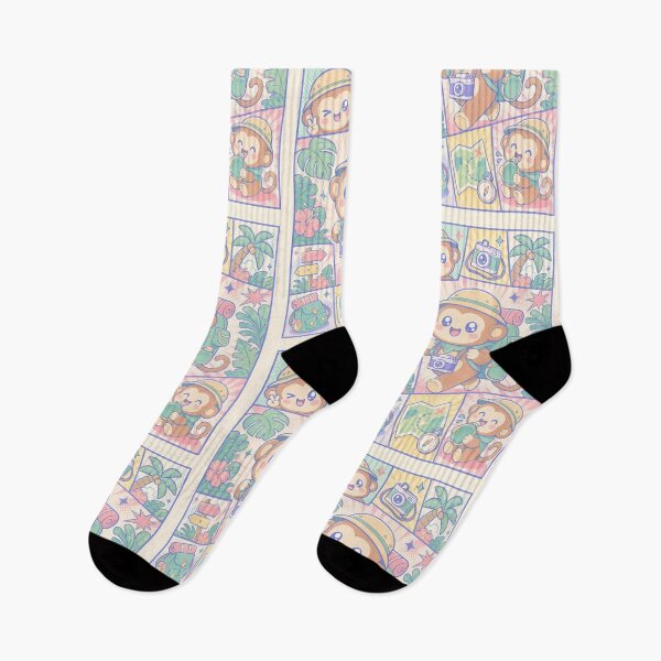 Item preview, Kawaii Tropical Backpacker Monkey designed and sold by Gift Phrase Studio.