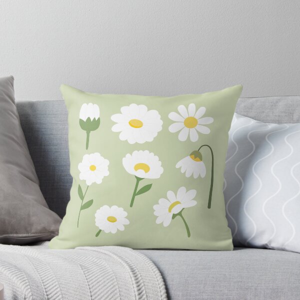 Item preview, White Daisy Flowers Botanical Illustration designed and sold by Teenidesign .
