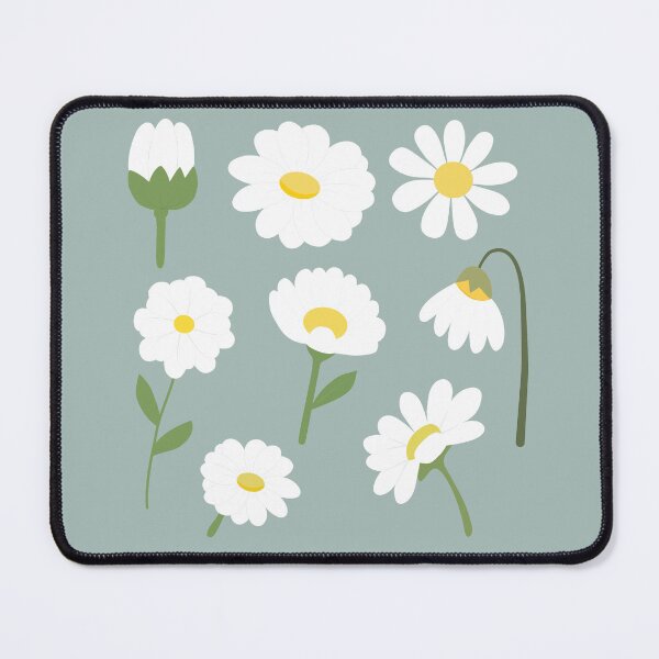 Item preview, White Daisy Flowers Botanical Illustration designed and sold by Teenidesign .