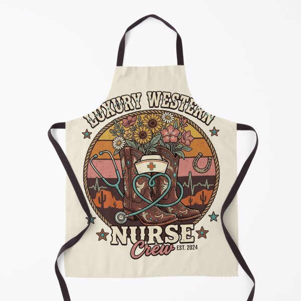 Item preview, Retro Luxury Western Nurse Crew Cowboy Boots Flowers Medical Gift T-Shirt designed and sold by PACS0011.