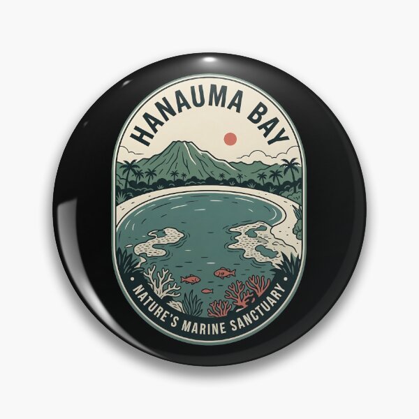 Item preview, Hanuama Bay Hawaii Vintage Travel Emblem designed and sold by k3rstman1.