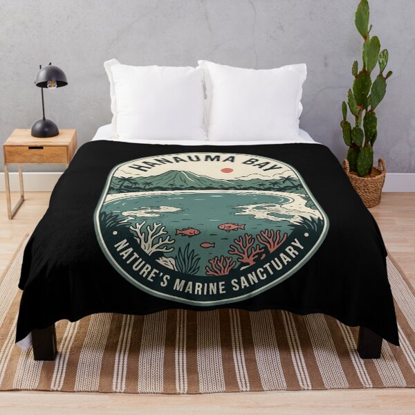 Item preview, Hanuama Bay Hawaii Vintage Travel Emblem designed and sold by k3rstman1.