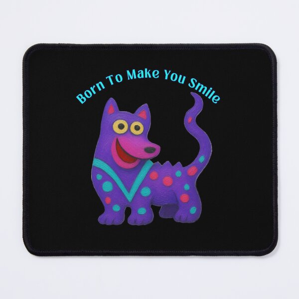 Item preview, Born To Make You Smile - Cute Whimsical Purple Dog designed and sold by PatykArt.