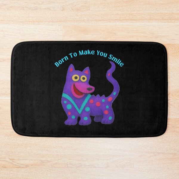 Item preview, Born To Make You Smile - Cute Whimsical Purple Dog designed and sold by PatykArt.