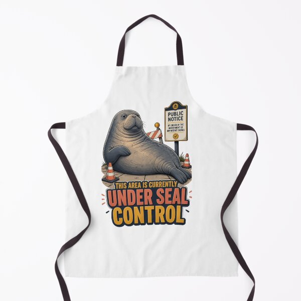 Item preview, Under Seal Control Funny Elephant Seal Bureaucracy Humor designed and sold by Print Loft.