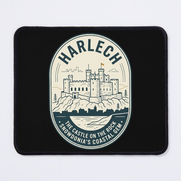Item preview, Harlech Castle Snowdonia Wales Vintage Travel Emblem designed and sold by k3rstman1.