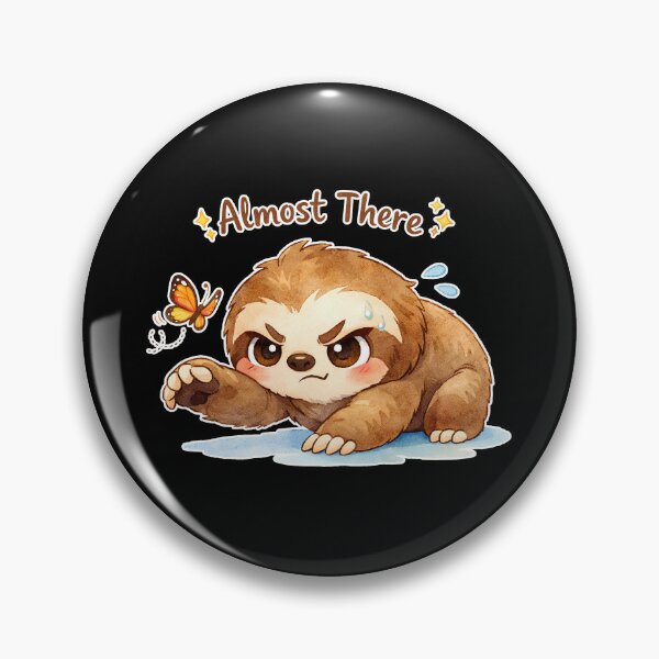 Item preview, Cute Kawaii Sloth | Almost There Funny Sloth Gift for Sloth Lovers | Watercolor Lazy Animal  designed and sold by stylishdzign.