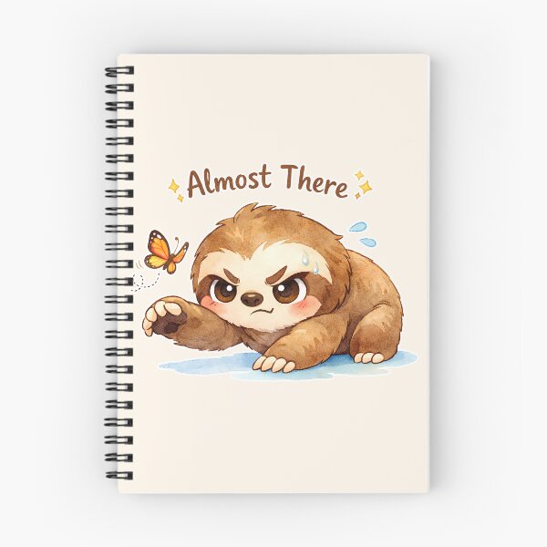 Item preview, Cute Kawaii Sloth | Almost There Funny Sloth Gift for Sloth Lovers | Watercolor Lazy Animal  designed and sold by stylishdzign.