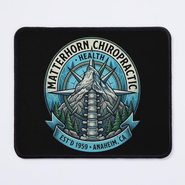 Item preview, Matterhorn Chiropractic We've Got Your Back Mountain Est'd 1959 Anaheim CA designed and sold by thenewall.