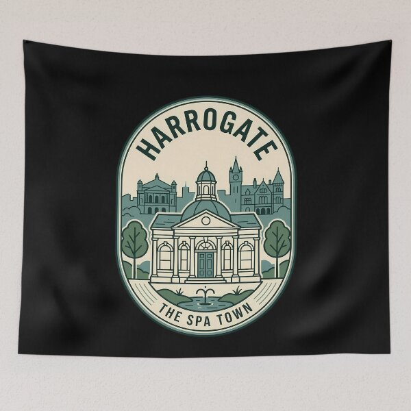 Item preview, Harrogate Spa Town Vintage Travel Emblem designed and sold by k3rstman1.
