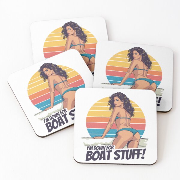 Item preview, I'm down for boat stuff! designed and sold by NicMacTees.