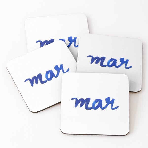 Item preview, Sticker with the word "Sea" in watercolor designed and sold by ElizabethCoelho.