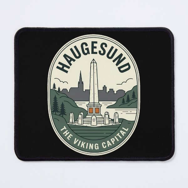 Item preview, Haugesund Norway Viking Capital Vintage Travel Emblem designed and sold by k3rstman1.