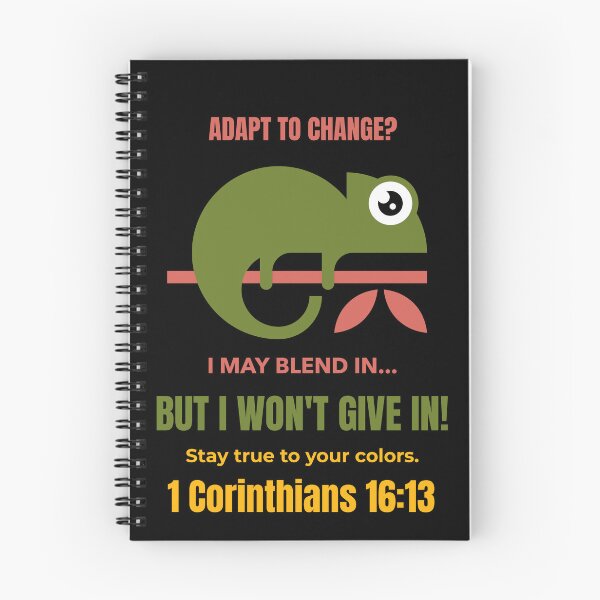 Item preview, A Wise Chameleon | Stay True to Your Colors | 1 Corinthians 16:13 Christian Design designed and sold by kjson1.