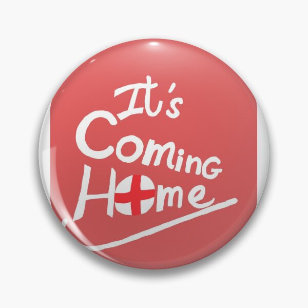 Item preview, It's Coming Home White on Pink England FIFA World Cup designed and sold by Designs by Sara Felton.