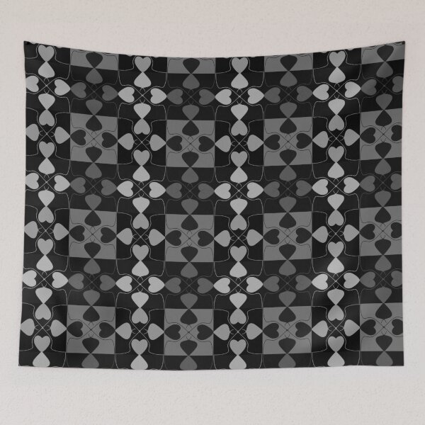 Item preview, Black and White Geometric Optical Illusion Pattern designed and sold by SahmatArt.