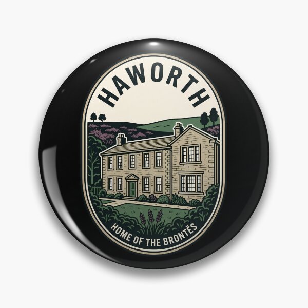 Item preview, Haworth Brontë Parsonage Vintage Travel Emblem designed and sold by k3rstman1.