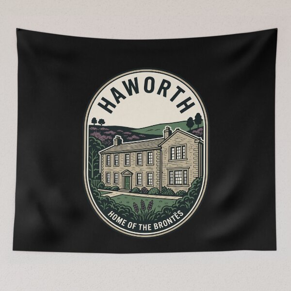 Item preview, Haworth Brontë Parsonage Vintage Travel Emblem designed and sold by k3rstman1.