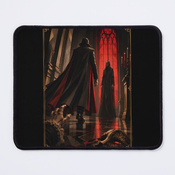 Item preview, Dracula Faces the Red Death | Gothic Art Deco Literary Crossover designed and sold by Extravanganzza.