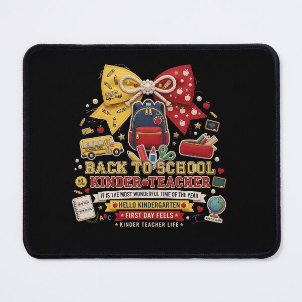 Item preview, Kinder Teacher Back To School Hello Kindergarten designed and sold by Roy & Tiffany.