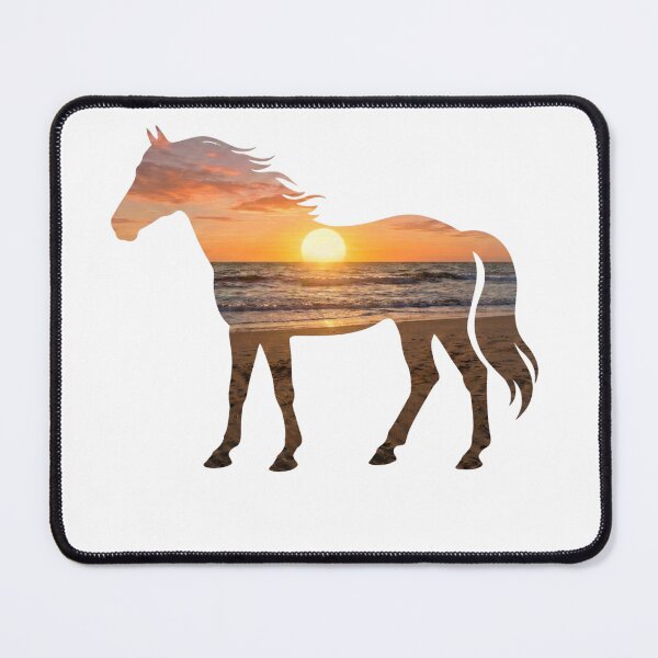 Item preview, Stallion Facing the Ocean at Sunset designed and sold by OTSC.