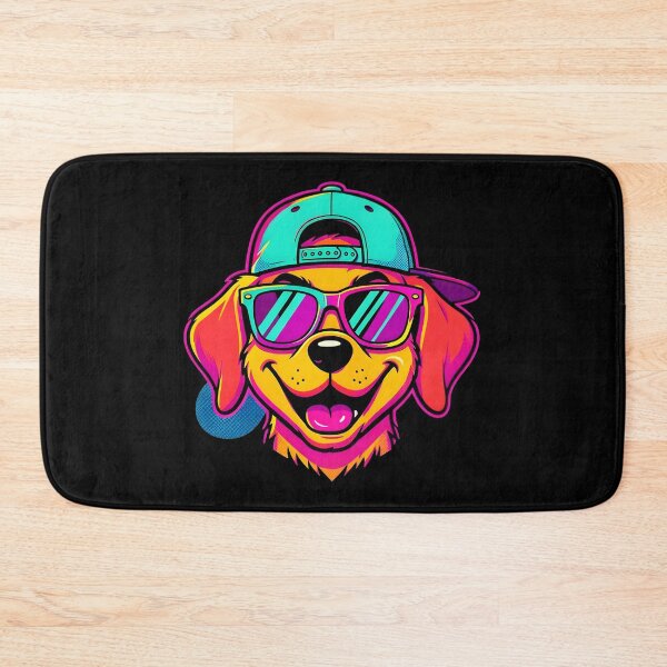 Item preview, Cool Golden Retriever Dog Wearing Sunglasses Retro Synthwave 90s designed and sold by KCasual.