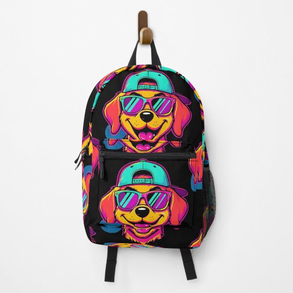 Item preview, Cool Golden Retriever Dog Wearing Sunglasses Retro Synthwave 90s designed and sold by KCasual.