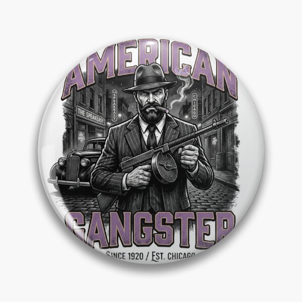 Item preview, American Gangster 1920s Chicago Vintage Mafia Art designed and sold by rich-moda.
