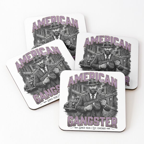 Item preview, American Gangster 1920s Chicago Vintage Mafia Art designed and sold by rich-moda.