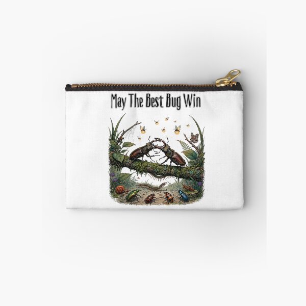 Item preview, May The Best Bug Win | Stag Beetle Battle | Cottagecore Entomology Art | Goblincore designed and sold by Neurospicy Trolls.