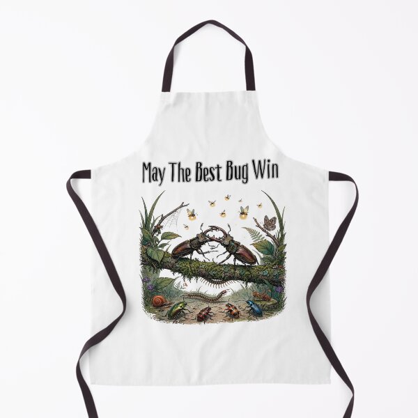 Item preview, May The Best Bug Win | Stag Beetle Battle | Cottagecore Entomology Art | Goblincore designed and sold by Neurospicy Trolls.