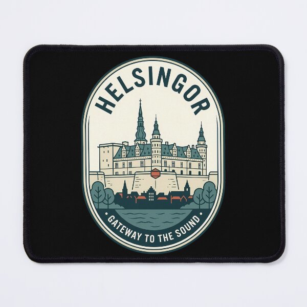 Item preview, Helsingor Denmark Kronborg Castle Vintage Travel Emblem designed and sold by k3rstman1.
