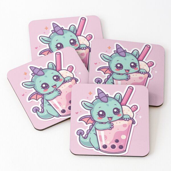 Item preview, Cute Bubble Tea Dragon Kawaii Sticker | Adorable Baby Dragon Boba Gift designed and sold by Stylestickers55.