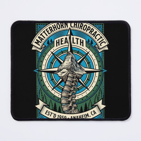 Item preview, Matterhorn Chiropractic We've Got Your Back Mountain Est'd 1959 Anaheim CA designed and sold by thenewall.