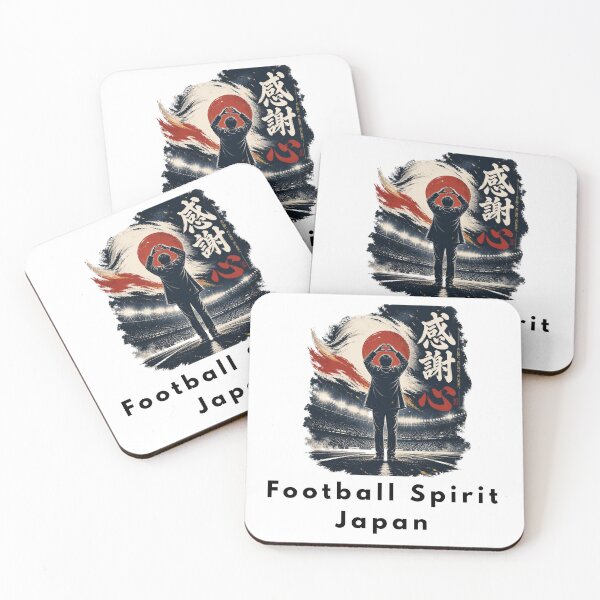 Item preview, Japanese Football Tribute Coach Heart Gratitude Shodo designed and sold by LEOdesignerArt.