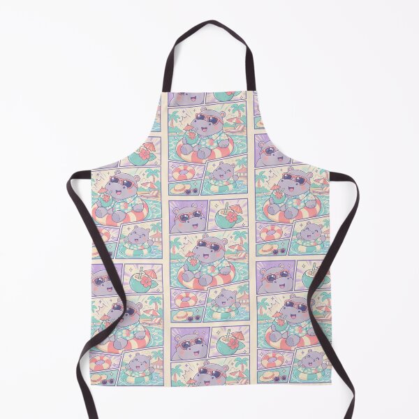 Item preview, Kawaii Hippo Resort Vacation designed and sold by Gift Phrase Studio.