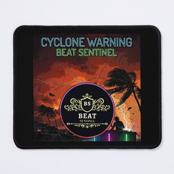 Item preview, Cyclone Warning Class III | EDM Rave Storm | Beat Sentinel designed and sold by PING 999 STUDIO.