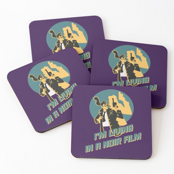 Item preview, I’m Living in a Noir Film Vintage Detective Illustration designed and sold by beboplab.