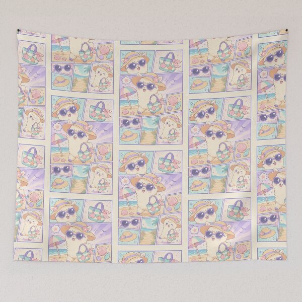 Item preview, Kawaii Beach Alpaca Vacation designed and sold by Gift Phrase Studio.