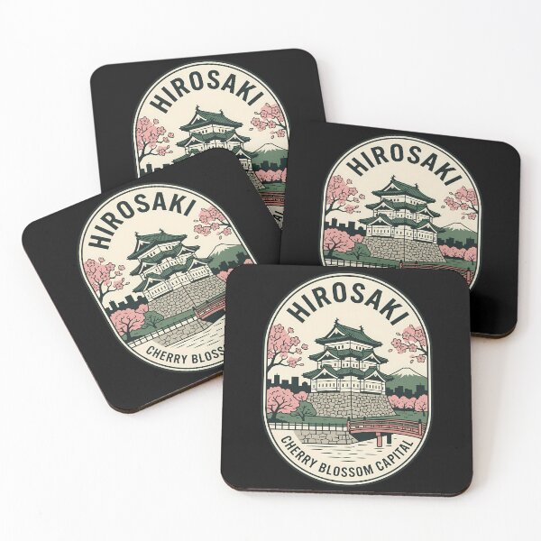 Item preview, Hirosaki Japan Cherry Blossom Vintage Travel Emblem designed and sold by k3rstman1.