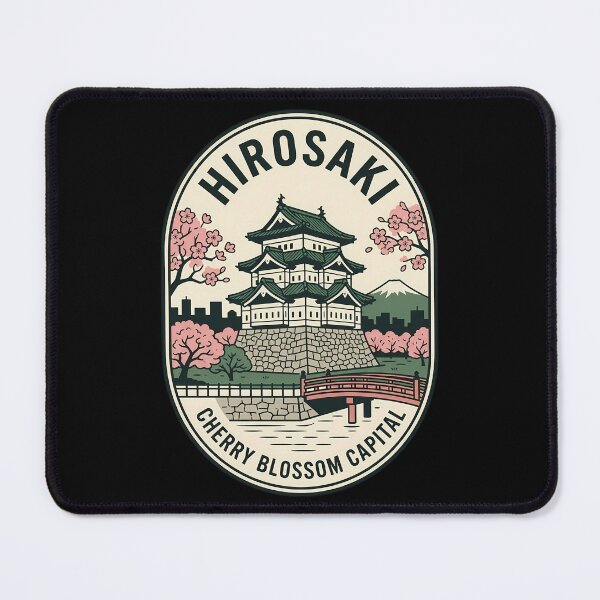Item preview, Hirosaki Japan Cherry Blossom Vintage Travel Emblem designed and sold by k3rstman1.