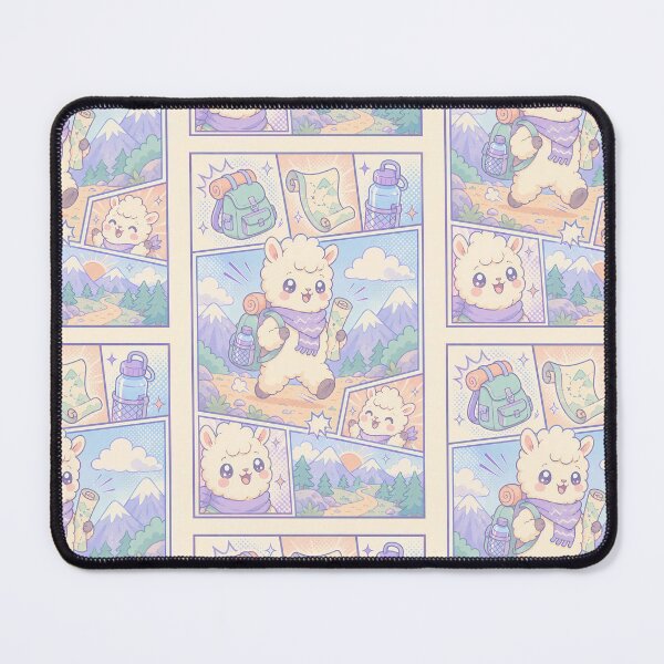 Item preview, Kawaii Mountain Backpacker Llama designed and sold by Gift Phrase Studio.
