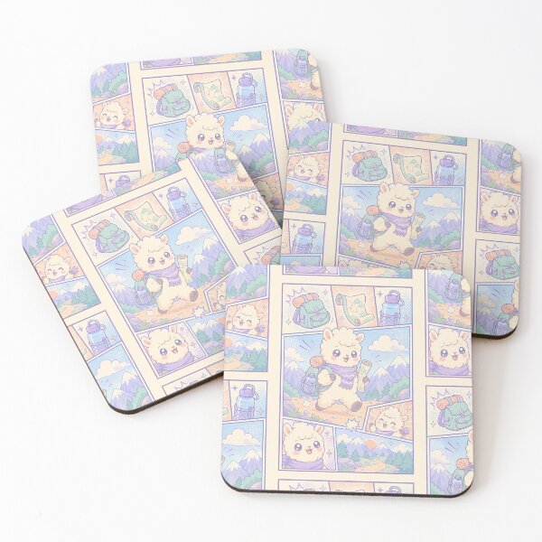 Item preview, Kawaii Mountain Backpacker Llama designed and sold by Gift Phrase Studio.