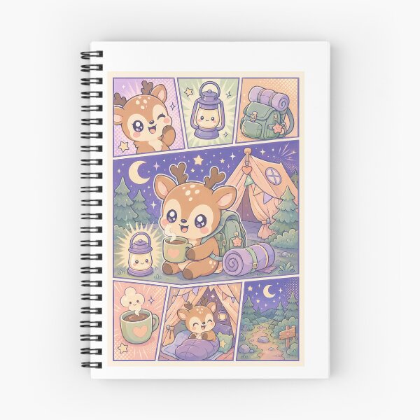 Item preview, Kawaii Cozy Camping Deer designed and sold by Gift Phrase Studio.