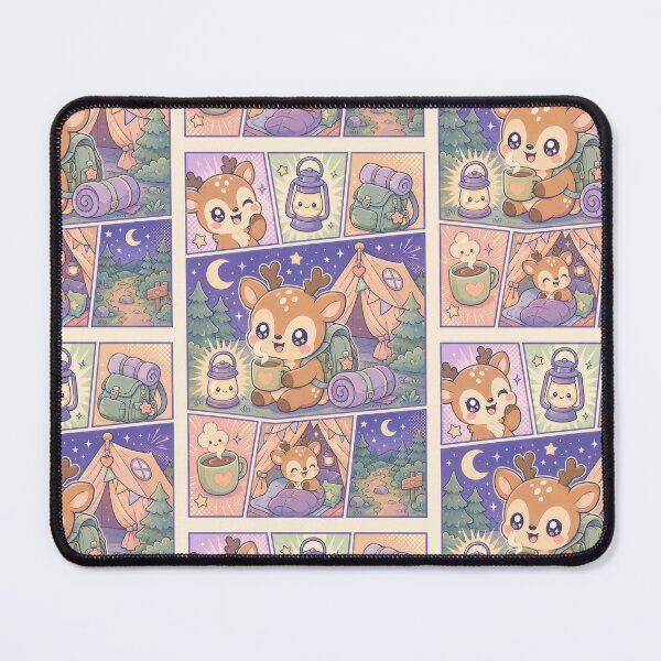 Item preview, Kawaii Cozy Camping Deer designed and sold by Magmashup.