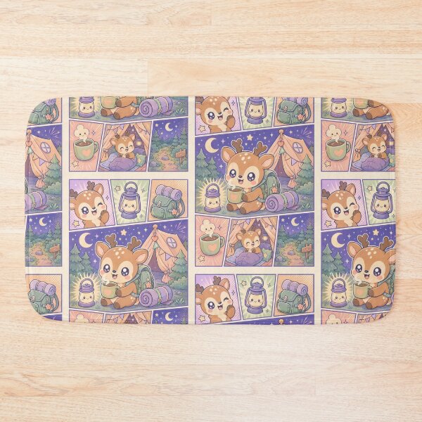 Item preview, Kawaii Cozy Camping Deer designed and sold by Gift Phrase Studio.