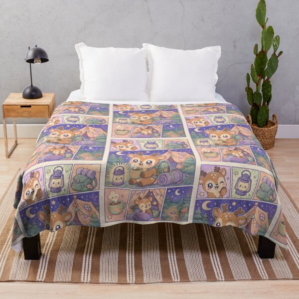 Item preview, Kawaii Cozy Camping Deer designed and sold by Gift Phrase Studio.