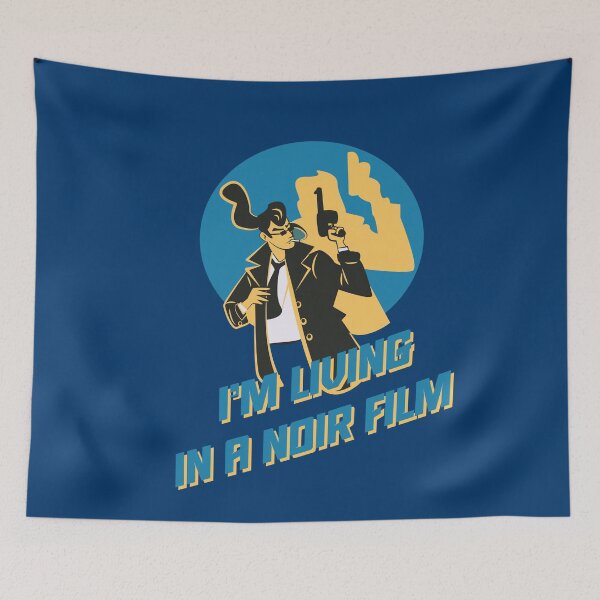 Item preview, I’m Living in a Noir Film Vintage Detective Illustration designed and sold by beboplab.