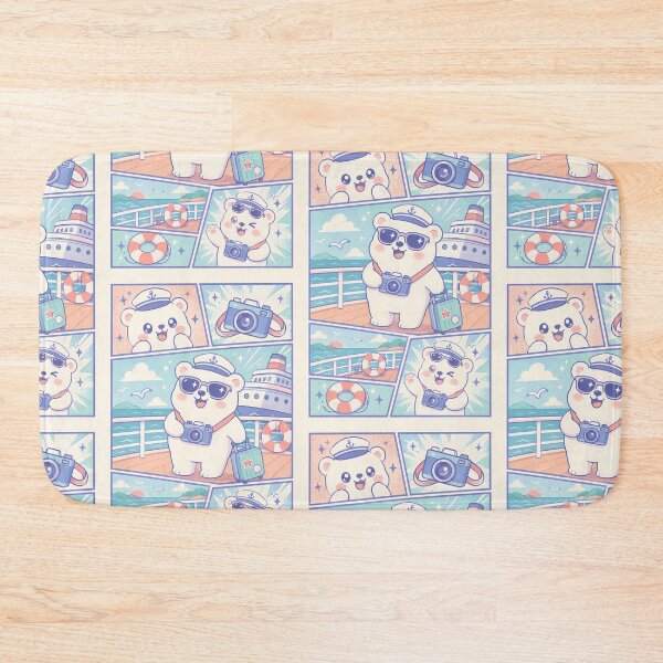 Item preview, Kawaii Polar Bear Cruise Tourist designed and sold by Gift Phrase Studio.